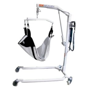 Elevador de cesto com sistema de pesagem para elevar, transpor e pesar pacientes no leito