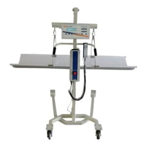 Elevador de maca com sistema de pesagem para elevar, transpor e pesar pacientes n