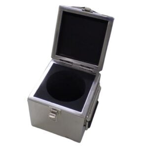 Estojo de inox para pesos individuais de 1 g a 20 kg