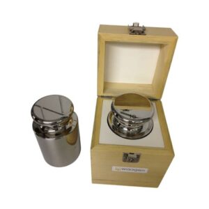 Estojo de madeira para pesos individuais de 1 g a 20 kg