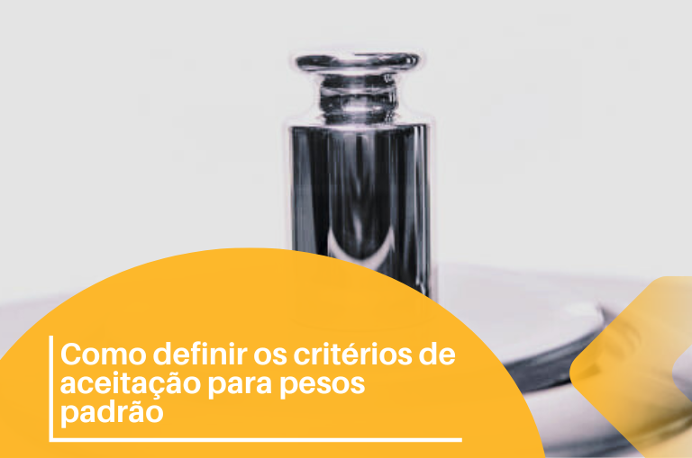 critérios de aceitação para pesos padrão