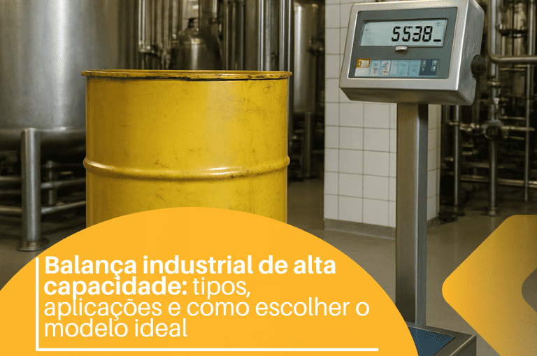 Balança industrial de alta capacidade: garantindo precisão em ambientes exigentes.